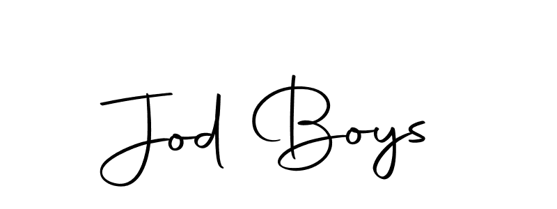 Make a beautiful signature design for name Jod Boys. With this signature (Autography-DOLnW) style, you can create a handwritten signature for free. Jod Boys signature style 10 images and pictures png