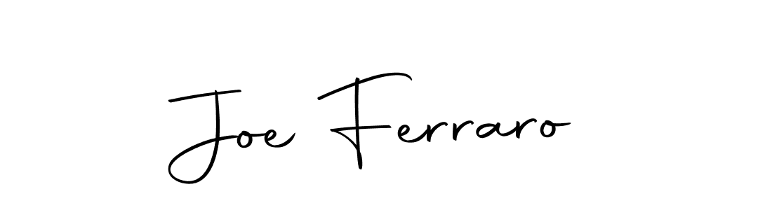 How to make Joe Ferraro name signature. Use Autography-DOLnW style for creating short signs online. This is the latest handwritten sign. Joe Ferraro signature style 10 images and pictures png