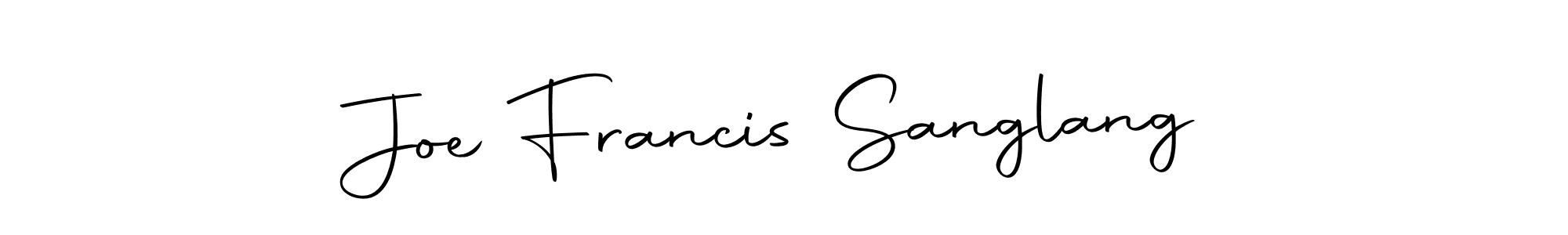 You can use this online signature creator to create a handwritten signature for the name Joe Francis Sanglang. This is the best online autograph maker. Joe Francis Sanglang signature style 10 images and pictures png