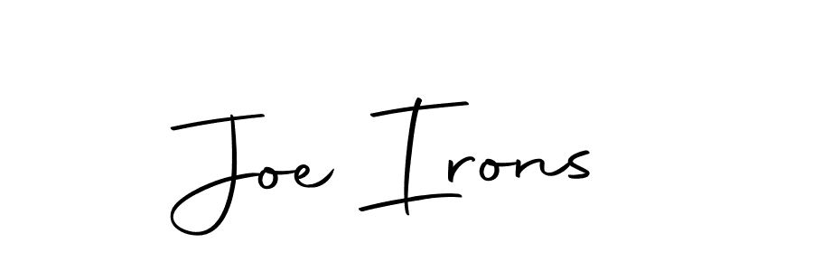 You can use this online signature creator to create a handwritten signature for the name Joe Irons. This is the best online autograph maker. Joe Irons signature style 10 images and pictures png