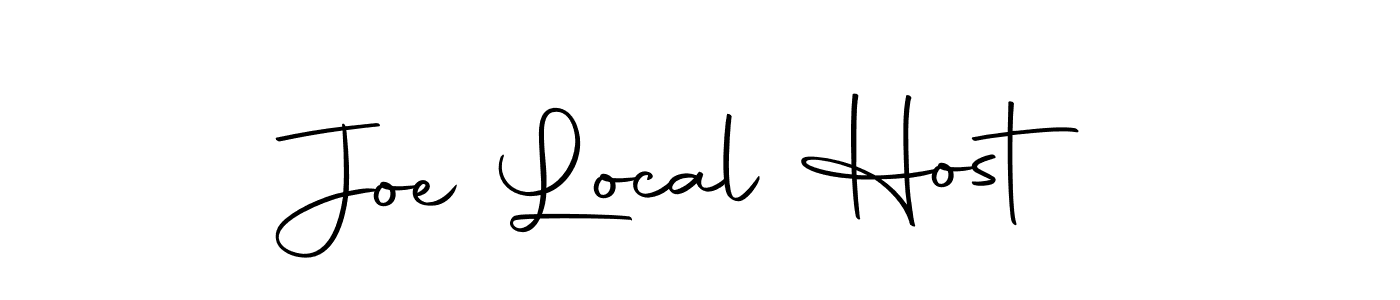 Use a signature maker to create a handwritten signature online. With this signature software, you can design (Autography-DOLnW) your own signature for name Joe Local Host. Joe Local Host signature style 10 images and pictures png