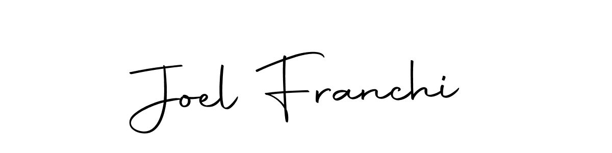 Design your own signature with our free online signature maker. With this signature software, you can create a handwritten (Autography-DOLnW) signature for name Joel Franchi. Joel Franchi signature style 10 images and pictures png