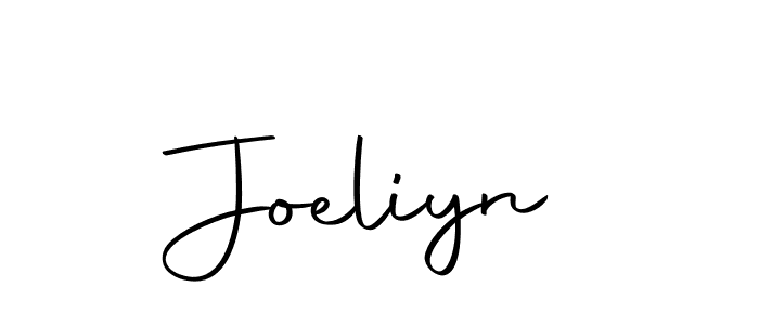 Make a beautiful signature design for name Joeliyn. With this signature (Autography-DOLnW) style, you can create a handwritten signature for free. Joeliyn signature style 10 images and pictures png