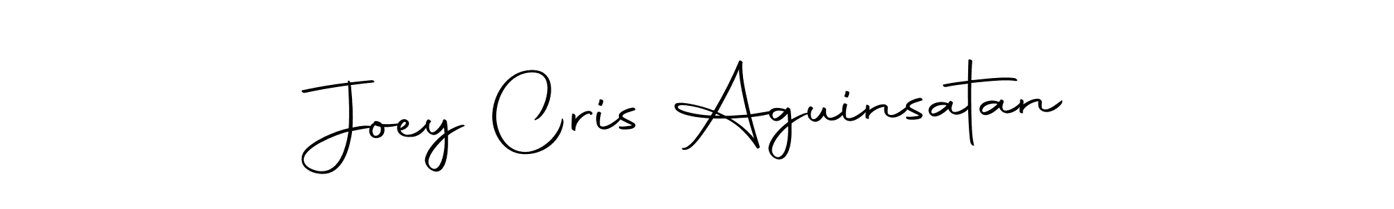 Make a beautiful signature design for name Joey Cris Aguinsatan. With this signature (Autography-DOLnW) style, you can create a handwritten signature for free. Joey Cris Aguinsatan signature style 10 images and pictures png
