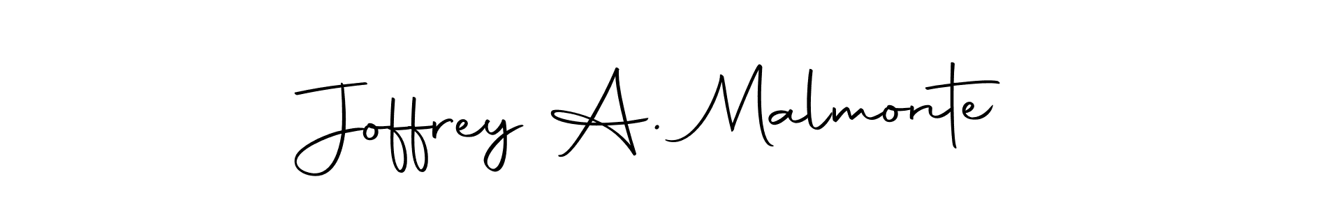 Make a beautiful signature design for name Joffrey A. Malmonte. With this signature (Autography-DOLnW) style, you can create a handwritten signature for free. Joffrey A. Malmonte signature style 10 images and pictures png