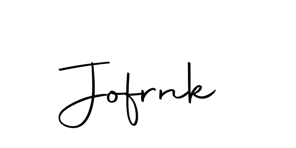 Use a signature maker to create a handwritten signature online. With this signature software, you can design (Autography-DOLnW) your own signature for name Jofrnk. Jofrnk signature style 10 images and pictures png