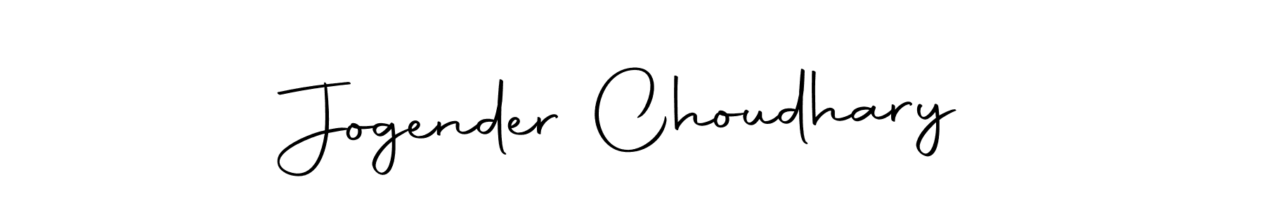 Design your own signature with our free online signature maker. With this signature software, you can create a handwritten (Autography-DOLnW) signature for name Jogender Choudhary. Jogender Choudhary signature style 10 images and pictures png
