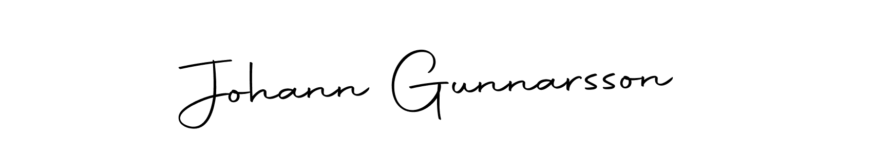 Make a beautiful signature design for name Johann Gunnarsson. With this signature (Autography-DOLnW) style, you can create a handwritten signature for free. Johann Gunnarsson signature style 10 images and pictures png