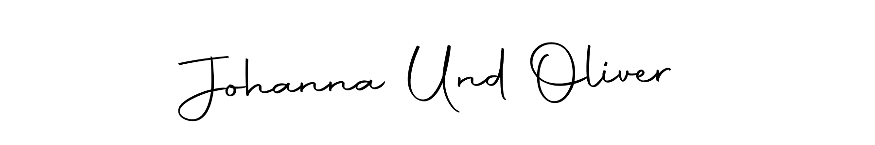 How to make Johanna Und Oliver name signature. Use Autography-DOLnW style for creating short signs online. This is the latest handwritten sign. Johanna Und Oliver signature style 10 images and pictures png