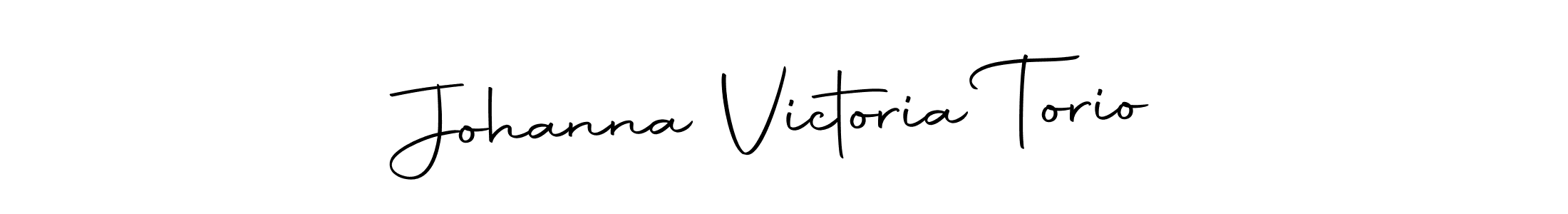 Design your own signature with our free online signature maker. With this signature software, you can create a handwritten (Autography-DOLnW) signature for name Johanna Victoria Torio. Johanna Victoria Torio signature style 10 images and pictures png