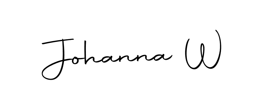 Use a signature maker to create a handwritten signature online. With this signature software, you can design (Autography-DOLnW) your own signature for name Johanna W. Johanna W signature style 10 images and pictures png