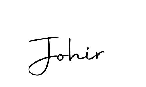 Make a beautiful signature design for name Johir. Use this online signature maker to create a handwritten signature for free. Johir signature style 10 images and pictures png