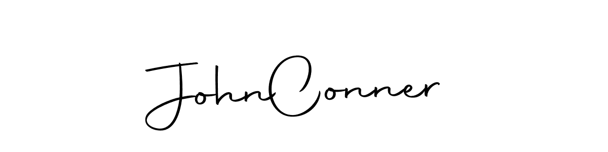 You should practise on your own different ways (Autography-DOLnW) to write your name (John  Conner) in signature. don't let someone else do it for you. John  Conner signature style 10 images and pictures png