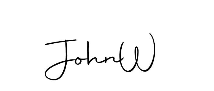 Use a signature maker to create a handwritten signature online. With this signature software, you can design (Autography-DOLnW) your own signature for name John  W. John  W signature style 10 images and pictures png