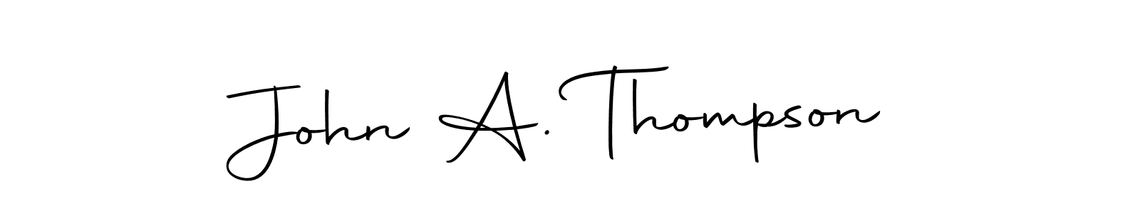 You should practise on your own different ways (Autography-DOLnW) to write your name (John A. Thompson) in signature. don't let someone else do it for you. John A. Thompson signature style 10 images and pictures png