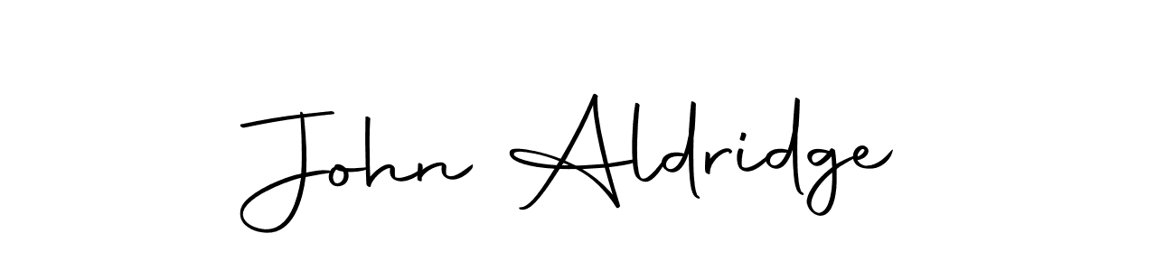 Create a beautiful signature design for name John Aldridge. With this signature (Autography-DOLnW) fonts, you can make a handwritten signature for free. John Aldridge signature style 10 images and pictures png