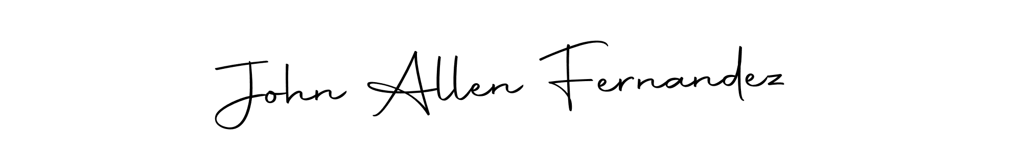 How to make John Allen Fernandez name signature. Use Autography-DOLnW style for creating short signs online. This is the latest handwritten sign. John Allen Fernandez signature style 10 images and pictures png