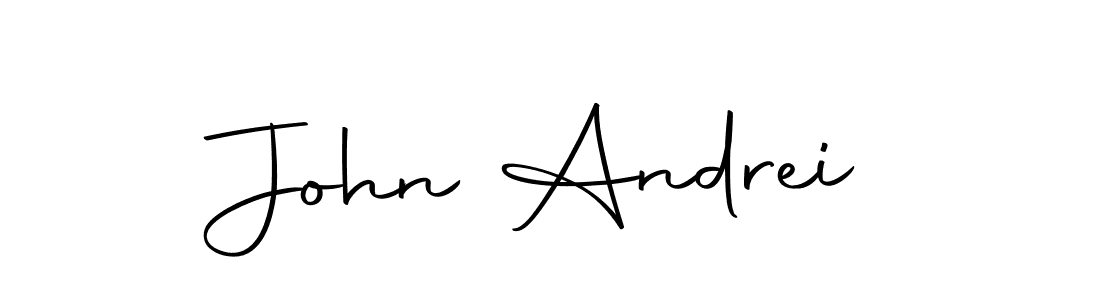 You should practise on your own different ways (Autography-DOLnW) to write your name (John Andrei) in signature. don't let someone else do it for you. John Andrei signature style 10 images and pictures png