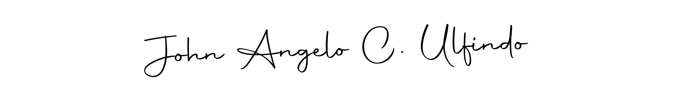 You should practise on your own different ways (Autography-DOLnW) to write your name (John Angelo C. Ulfindo) in signature. don't let someone else do it for you. John Angelo C. Ulfindo signature style 10 images and pictures png