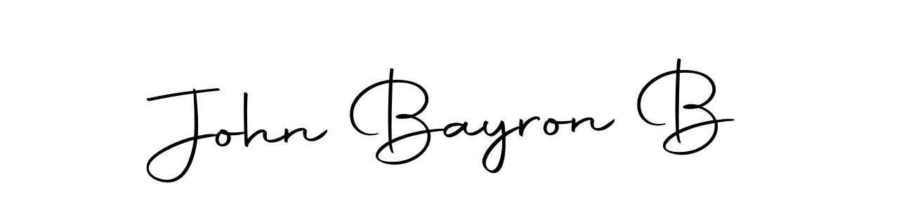 You should practise on your own different ways (Autography-DOLnW) to write your name (John Bayron B) in signature. don't let someone else do it for you. John Bayron B signature style 10 images and pictures png