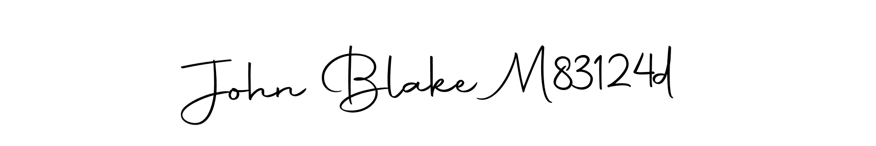 How to make John Blake M83124d name signature. Use Autography-DOLnW style for creating short signs online. This is the latest handwritten sign. John Blake M83124d signature style 10 images and pictures png