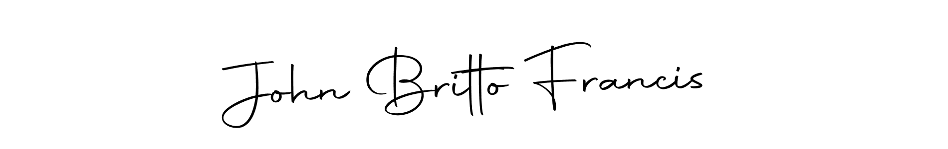 if you are searching for the best signature style for your name John Britto Francis. so please give up your signature search. here we have designed multiple signature styles  using Autography-DOLnW. John Britto Francis signature style 10 images and pictures png