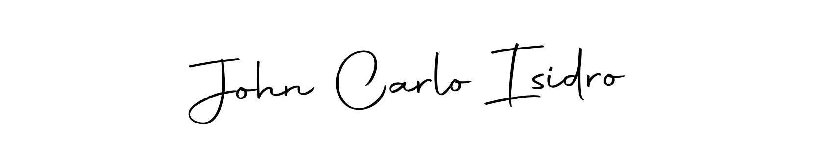 Make a beautiful signature design for name John Carlo Isidro. With this signature (Autography-DOLnW) style, you can create a handwritten signature for free. John Carlo Isidro signature style 10 images and pictures png