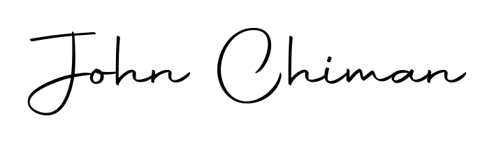 The Autography-DOLnW font gives name John Chiman a signature that looks effortless yet distinguished. Download high-res PNG instantly. John Chiman signature style 10 images and pictures png