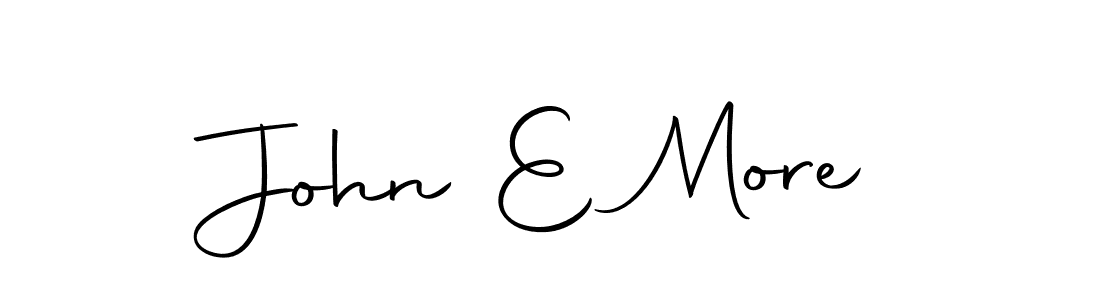 Also we have John E More name is the best signature style. Create professional handwritten signature collection using Autography-DOLnW autograph style. John E More signature style 10 images and pictures png