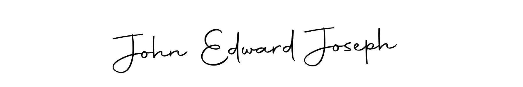 You should practise on your own different ways (Autography-DOLnW) to write your name (John Edward Joseph) in signature. don't let someone else do it for you. John Edward Joseph signature style 10 images and pictures png