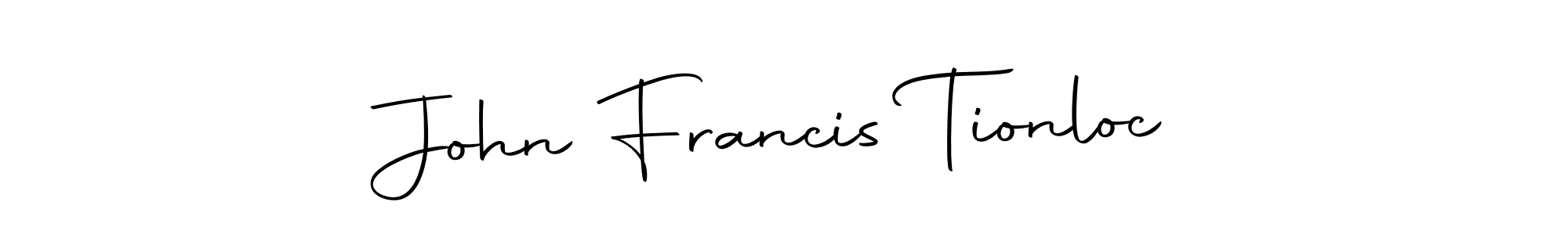 The best way (Autography-DOLnW) to make a short signature is to pick only two or three words in your name. The name John Francis Tionloc include a total of six letters. For converting this name. John Francis Tionloc signature style 10 images and pictures png