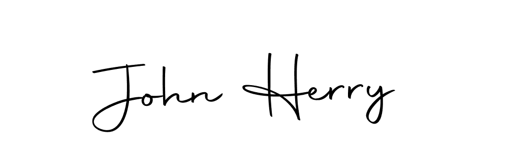 How to make John Herry name signature. Use Autography-DOLnW style for creating short signs online. This is the latest handwritten sign. John Herry signature style 10 images and pictures png
