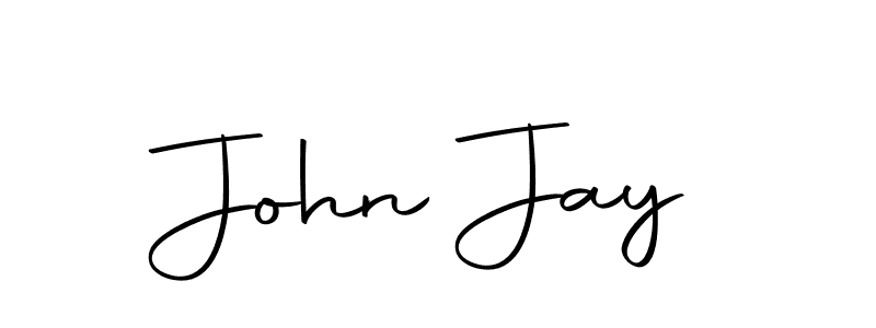 You should practise on your own different ways (Autography-DOLnW) to write your name (John Jay) in signature. don't let someone else do it for you. John Jay signature style 10 images and pictures png