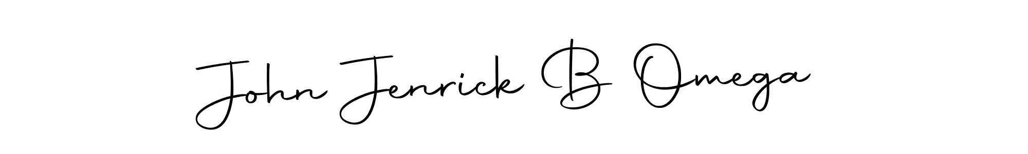 Create a beautiful signature design for name John Jenrick B Omega. With this signature (Autography-DOLnW) fonts, you can make a handwritten signature for free. John Jenrick B Omega signature style 10 images and pictures png