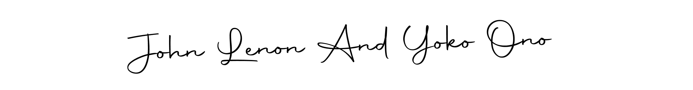 Design your own signature with our free online signature maker. With this signature software, you can create a handwritten (Autography-DOLnW) signature for name John Lenon And Yoko Ono. John Lenon And Yoko Ono signature style 10 images and pictures png