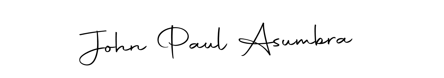 Create a beautiful signature design for name John Paul Asumbra. With this signature (Autography-DOLnW) fonts, you can make a handwritten signature for free. John Paul Asumbra signature style 10 images and pictures png