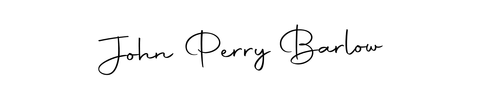 Create a beautiful signature design for name John Perry Barlow. With this signature (Autography-DOLnW) fonts, you can make a handwritten signature for free. John Perry Barlow signature style 10 images and pictures png