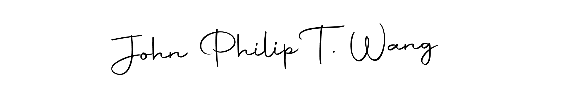 Create a beautiful signature design for name John Philip T. Wang. With this signature (Autography-DOLnW) fonts, you can make a handwritten signature for free. John Philip T. Wang signature style 10 images and pictures png