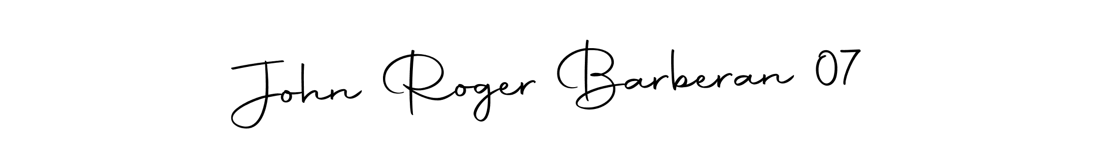 Use a signature maker to create a handwritten signature online. With this signature software, you can design (Autography-DOLnW) your own signature for name John Roger Barberan 07. John Roger Barberan 07 signature style 10 images and pictures png