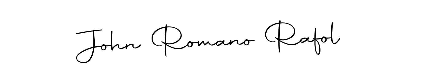 Make a beautiful signature design for name John Romano Rafol. With this signature (Autography-DOLnW) style, you can create a handwritten signature for free. John Romano Rafol signature style 10 images and pictures png