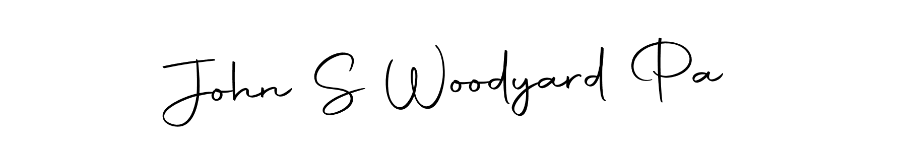 How to make John S Woodyard Pa signature? Autography-DOLnW is a professional autograph style. Create handwritten signature for John S Woodyard Pa name. John S Woodyard Pa signature style 10 images and pictures png