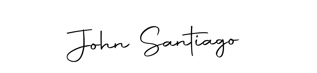 You should practise on your own different ways (Autography-DOLnW) to write your name (John Santiago) in signature. don't let someone else do it for you. John Santiago signature style 10 images and pictures png