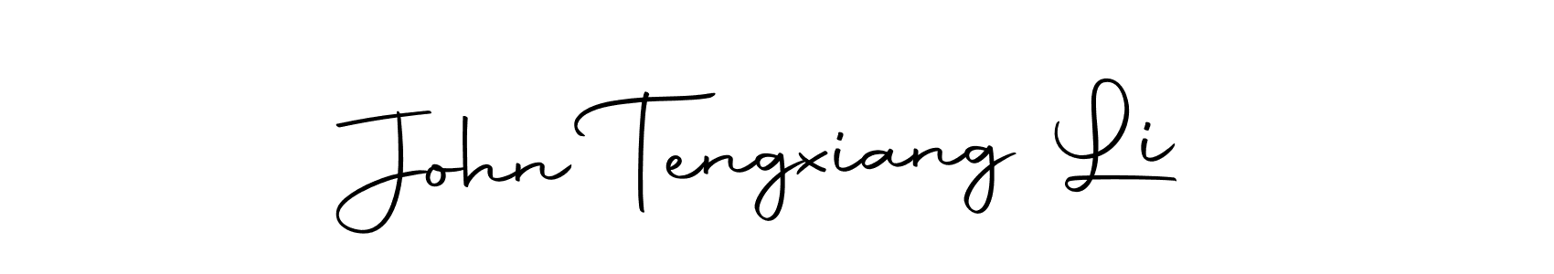 You should practise on your own different ways (Autography-DOLnW) to write your name (John Tengxiang Li) in signature. don't let someone else do it for you. John Tengxiang Li signature style 10 images and pictures png