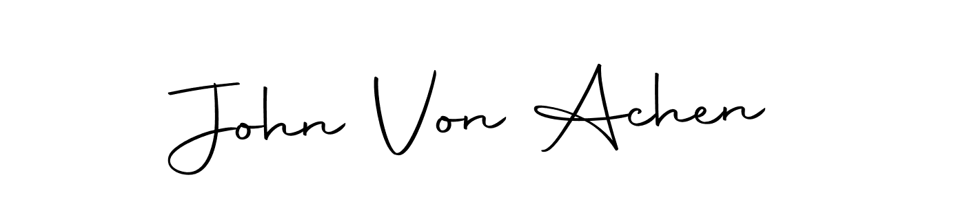 How to make John Von Achen signature? Autography-DOLnW is a professional autograph style. Create handwritten signature for John Von Achen name. John Von Achen signature style 10 images and pictures png