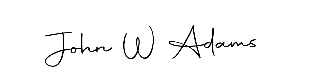 The best way (Autography-DOLnW) to make a short signature is to pick only two or three words in your name. The name John W Adams include a total of six letters. For converting this name. John W Adams signature style 10 images and pictures png