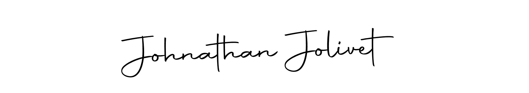 Create a beautiful signature design for name Johnathan Jolivet. With this signature (Autography-DOLnW) fonts, you can make a handwritten signature for free. Johnathan Jolivet signature style 10 images and pictures png