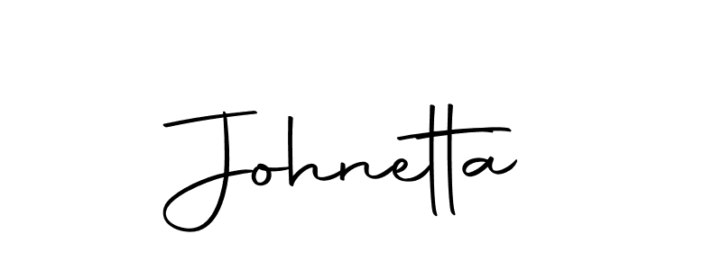 Design your own signature with our free online signature maker. With this signature software, you can create a handwritten (Autography-DOLnW) signature for name Johnetta. Johnetta signature style 10 images and pictures png