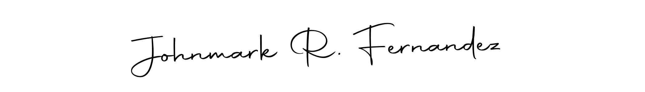 Create a beautiful signature design for name Johnmark R. Fernandez. With this signature (Autography-DOLnW) fonts, you can make a handwritten signature for free. Johnmark R. Fernandez signature style 10 images and pictures png