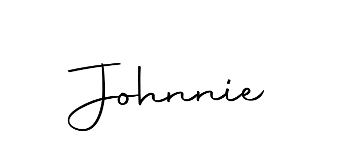 Use a signature maker to create a handwritten signature online. With this signature software, you can design (Autography-DOLnW) your own signature for name Johnnie. Johnnie signature style 10 images and pictures png