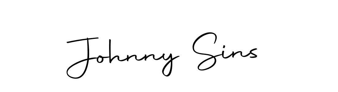 Make a beautiful signature design for name Johnny Sins. With this signature (Autography-DOLnW) style, you can create a handwritten signature for free. Johnny Sins signature style 10 images and pictures png